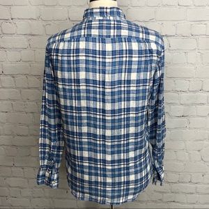 J. Crew Shirts - J.Crew Linen long sleeve button down plaid shirt J. Crew Shirts - J.Crew Linen long sleeve button down plaid shirt